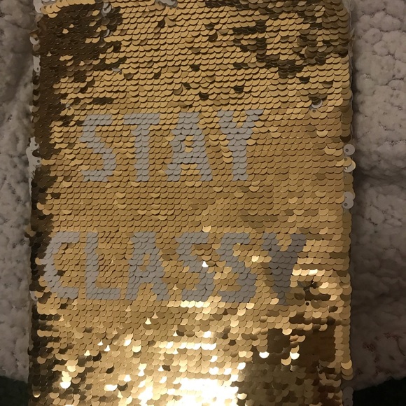 Gorgeous Reverse Sequin Stay Classy Notebook - Picture 4 of 7